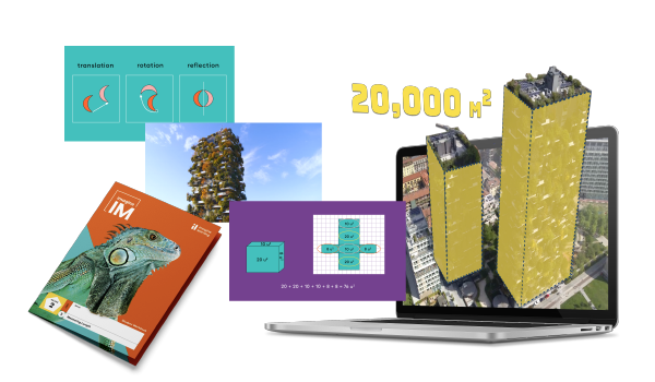 collage of imagine IM curriculum